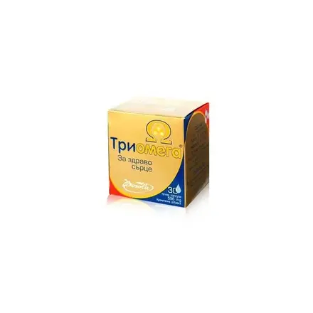 Borola TriOmega 1000 Plus Триомега 1000 плюс за здраво сърце 1000 мг х60 течни капсули