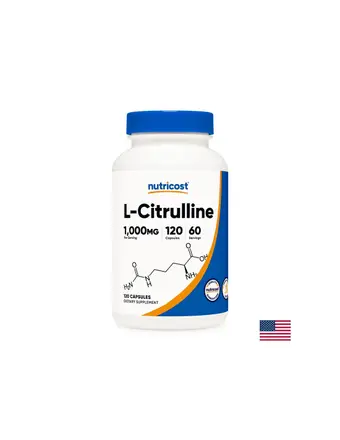 Л-Цитрулин (L-Citrulline), 1000 mg/120 капсули Nutricost