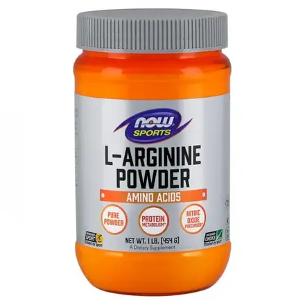 NOW Foods L-Arginine Powder L-Аргинин на Прах x 454 грама, 76 дози