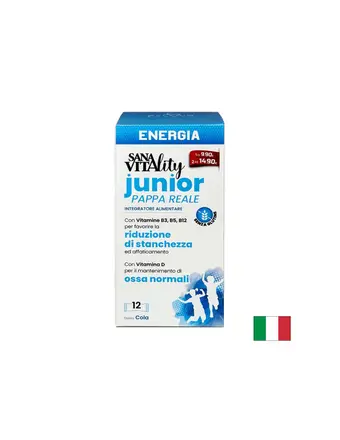 Жизненост и енергия (формула за деца) SanaVitality, 12 сашета с течност х 10 ml, с вкус на кока-кола Paladin Pharma
