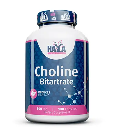 Choline Bitartrate 500 mg x 100 Caps Haya Labs