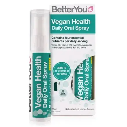 BetterYou Веган Хелт комплекс (D+B12+Желязо) Интра Орален Спрей 25мл