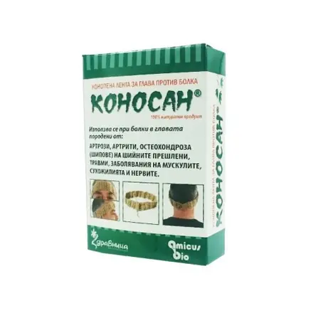 Коносан, Конопена лента за глава против болка