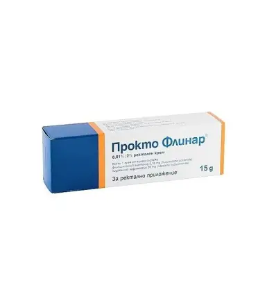 Прокто Флинар ректален крем при хемороиди, 15 г