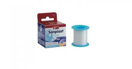 Medica Sanplast Film Дишащ прикрепващ пластир 5 см/ 5 м х1 брой