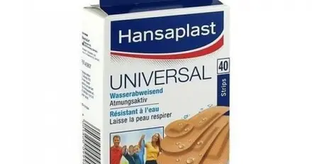 Hansaplast Universal Универсален водоустойчив пластир за малки рани х40 бр