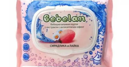 Bebelan Бебешки мокри кърпи със смрадлика и лайка х24 броя
