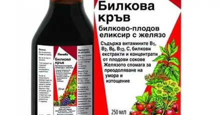 Floradix Билкова кръв Билково-плодов еликсир с желязо х250 мл