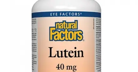 Natural Factors Lutein за нормално състояние на зрението, 40 мг х60 софтгел капсули