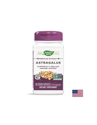 Astragalus premium extract – Астрагал премиум екстракт, 500 mg, 60 капсули Nature’s Way