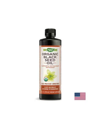 Черен кимион (масло) – Organic Black Seed Oil, 236 ml Nature’s Way