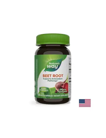 Beet Root – Червено цвекло (корен) – антианемично и кардиопротективно средство, 500 mg, 100 капсули Nature’s Way