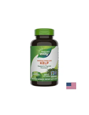 Kelp Whole Thallus/ Келп / Кафяви водорасли 600 mg x 180 капсули Nature’s Way