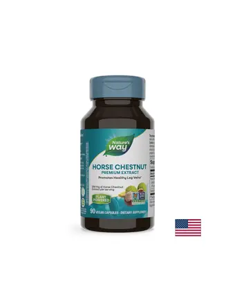 Horse Chestnut – Див кестен екстракт (при разширени вени), 90 капсули Nature’s Way