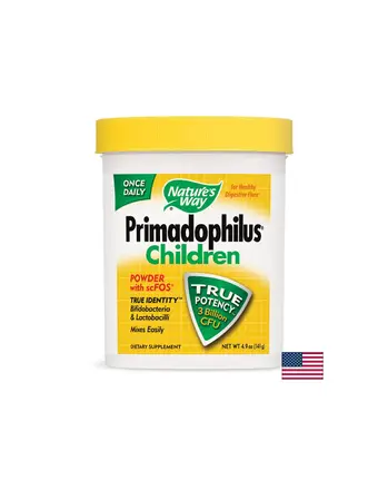 Primadophilus Children – Примадофилус Чилдрен (пудра) 3 млрд. активни пробиотици, 141 g Nature’s Way