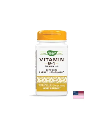 Vitamin B-1/ Витамин В-1 100 mg x 100 капсули Nature’s Way