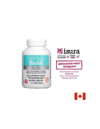 BioSil™ Hair, Skin & Nails/ Коса, кожа и нокти x 120 капсули Natural Factors