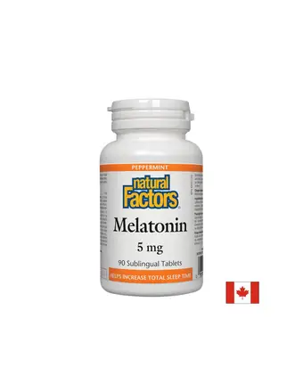 Melatonin/ Мелатонин 5 mg x 90 сублингвални таблетки Natural Factors
