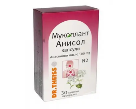 МУКОПЛАНТ АНИСОЛ за кашлица 30 капсули, MUCOPLANT ANISOL