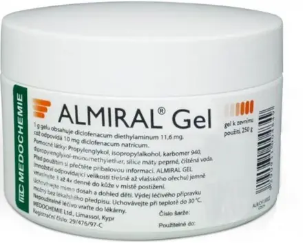 АЛМИРАЛ ГЕЛ ПРИ БОЛКА ОТОК И ВЪЗПАЛЕНИЕ 1,16% 250гр., ALMIRAL GEL