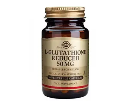СОЛГАР L-ГЛУТАТИОН 30 КАПСУЛИ 50 МГ / SOLGAR L-GLUTATHIONE 50 MG