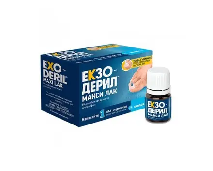 ЕКЗОДЕРИЛ МАКСИ ЛАК 5% 50МГ/МЛ 2,5МЛ / EXODERIL