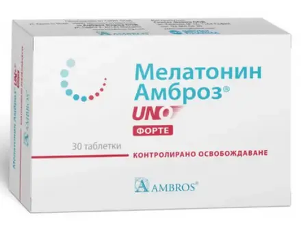 МЕЛАТОНИН АМБРОЗ UNO ФОРТЕ 1МГ 40 ТАБЛЕТКИ / AMBROS UNO FORTE