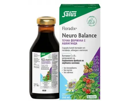 ФЛОРАДИКС NEURO BALANCE тоник с АШВАГАНДА 250 мл. / FLORADIX