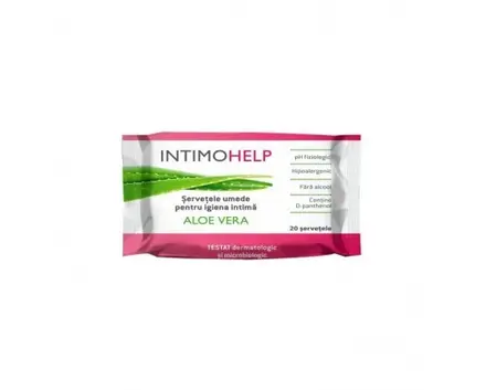 ИНТИМО ХЕЛП ХИПОАЛЕРГЕННИ КЪРПИЧКИ С АЛОЕ 20 бр. / INTIMOHELP ALOE VERA